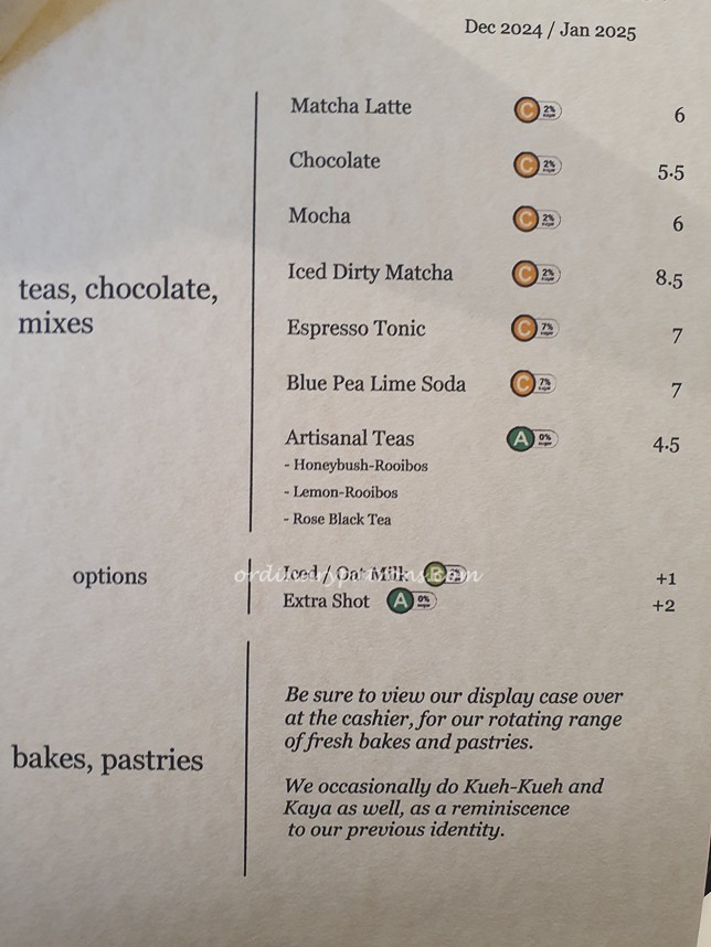 About Coffee Co. Menu