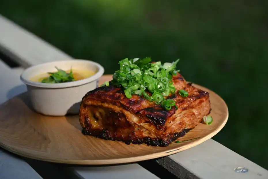 Garden Herbs and Charcoal Chicken Sausage Roll - Sunrise at AIR CCCC x Le Matin
