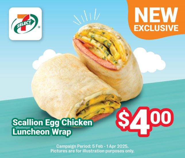 7-Select Scallion Egg Chicken Luncheon Wrap
