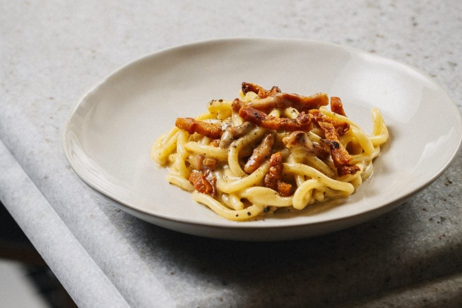 Scarpetta New Pasta Restaurant - Cacio e Pepe with Crispy Guanciale