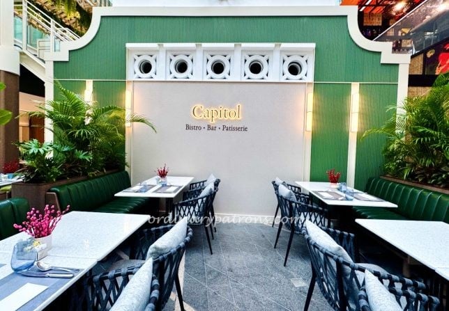 Capitol Bistro. Bar. Patisserie: Kempinski Hotel Singapore