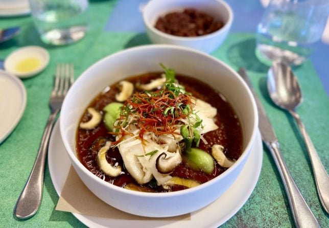 COMO steamed cod fish ($38++). repared Chinese restaurant style.