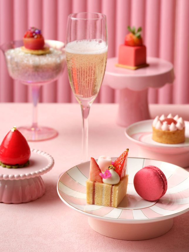 Strawberry Bliss Afternoon Tea - Portrait, Strawberry Pu er Infusion | F&B Promotions in Singapore Hotels Fullerton