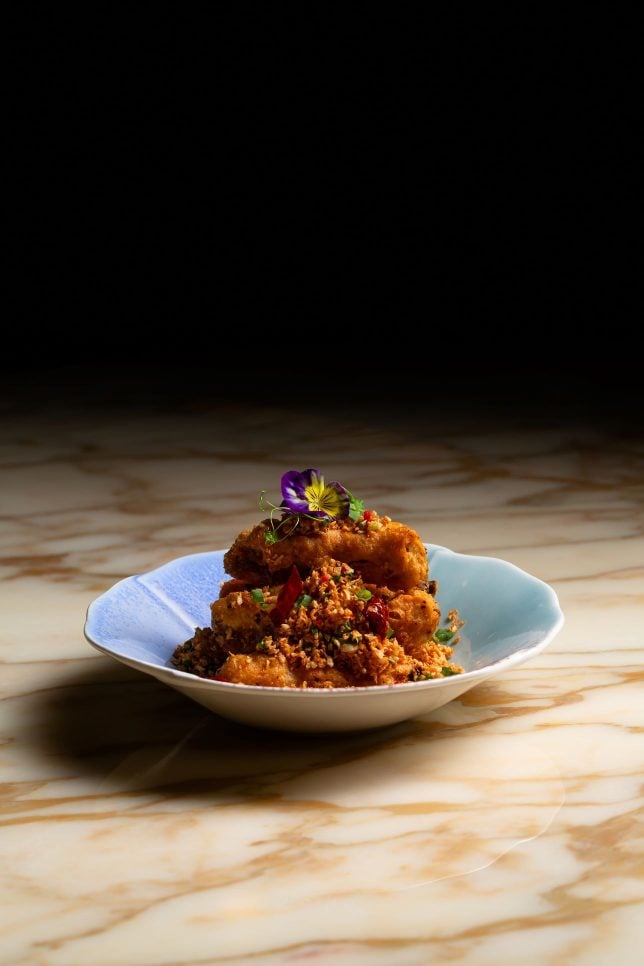 Bi Feng Tang Style Fried Duck Wing with Garlic & Dried Chilli - - The Black Pearl