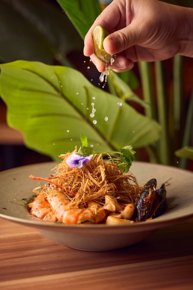 Tom Yum Seafood Pasta