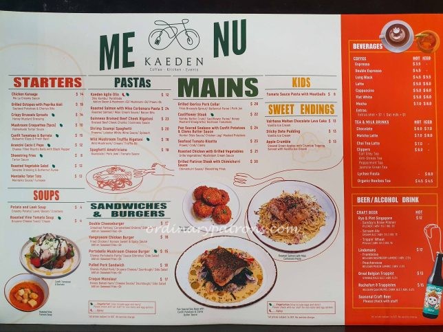 Kaeden Menu