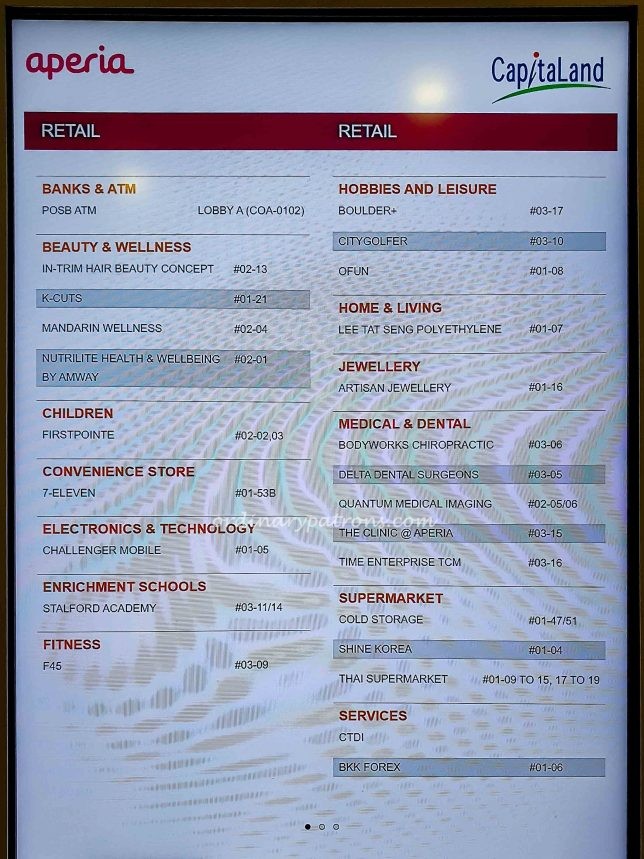 Aperia Stores Directory