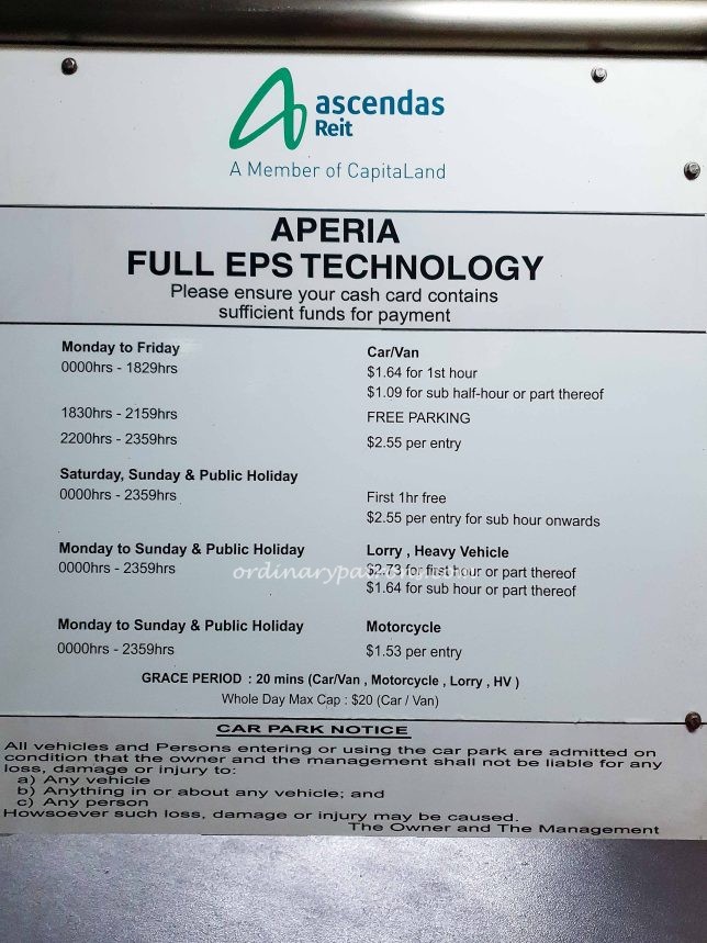 Aperia Stores Car Park Cjarges