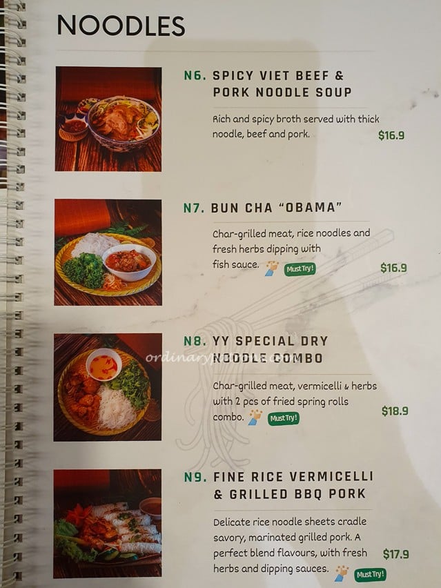 YenneY Menu