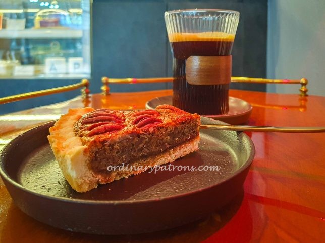 Maple Pecan Tart & Long Black