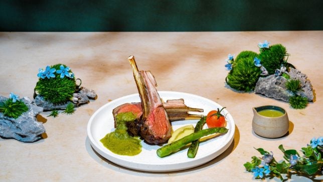 Eden Chargrilled Lamb Rack with Coriander Yoghurt