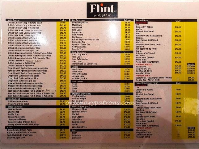 Flint Menu