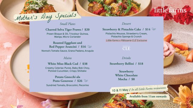 The Little Farms Way - Mother's Day Menu