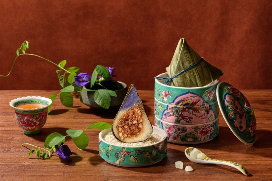 Nyonya Blue Pea Rice Dumpling