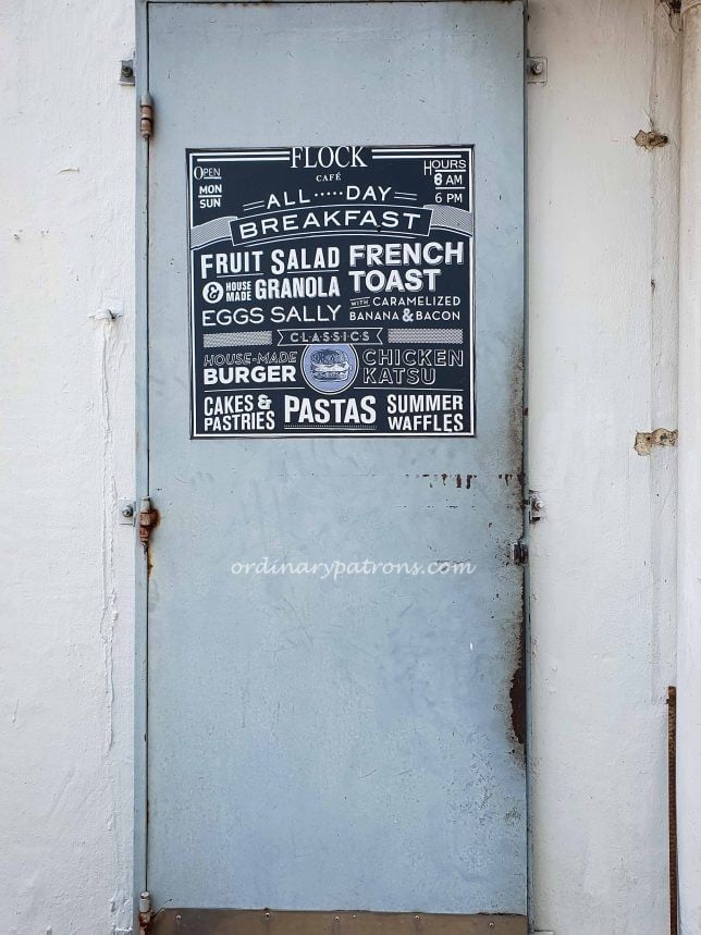 Flock Cafe Rear Entrance