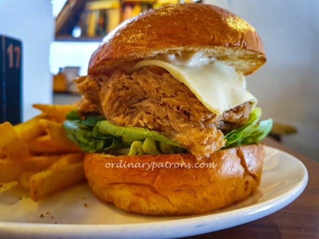 Pork Cheek Burger with Cajun Fries