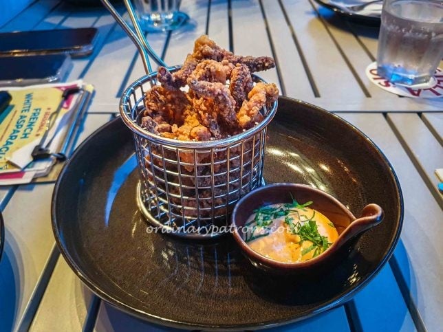 Calamares Fritos at Spanish restaurant in Sentosa Cove