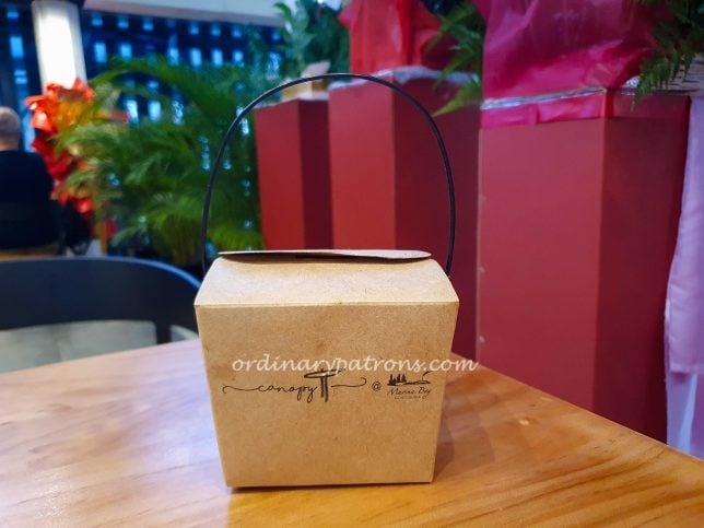The Canopy Cafe Takeaway Box