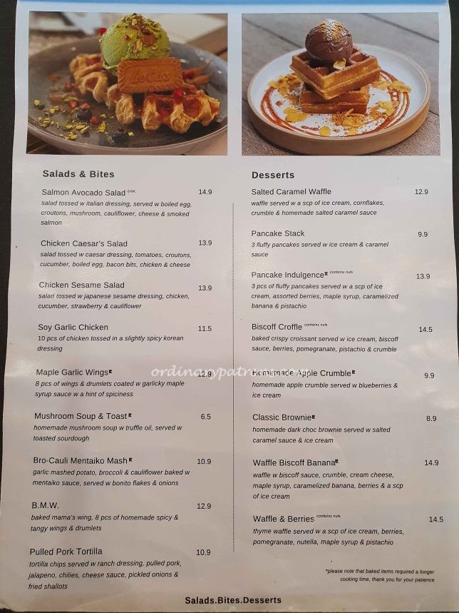 Refuel Cafe Menu