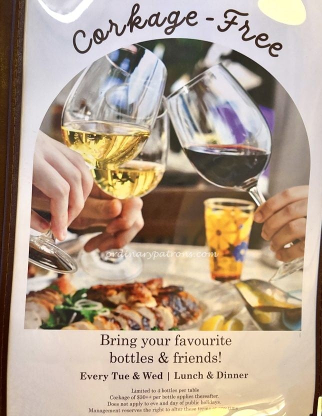 Summer Hill Restaurant BYOB no corkage 