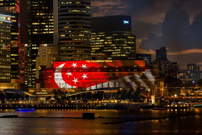 The Fullerton Hotel Singapore Facade