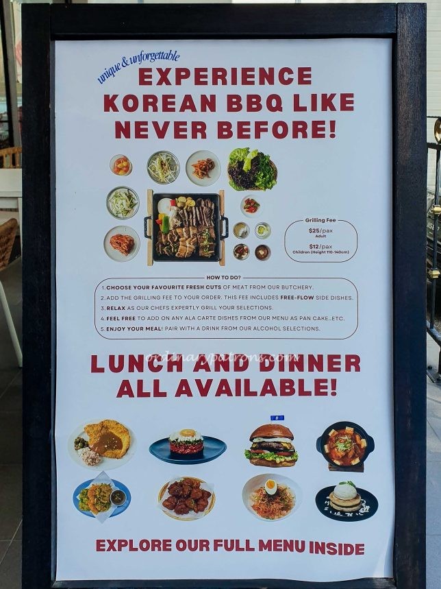 The Butcher's Dining Menu