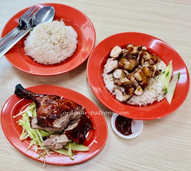 Foong Kee char siew rice and roast duck drumstick 