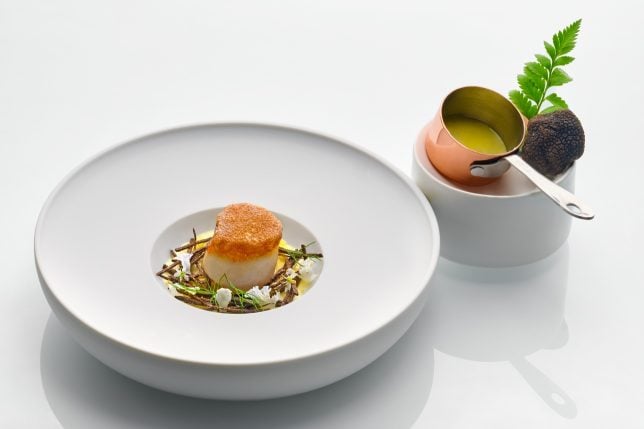 JAAN By Kirk Westaway Summer Menu 2025 Hand Dived Scallop