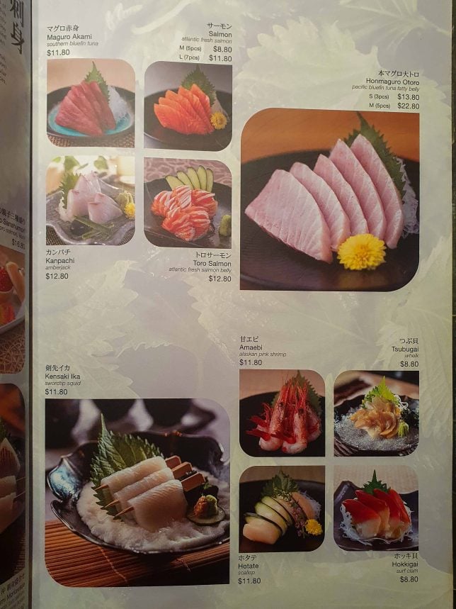 Sushi Zanmai Menu 