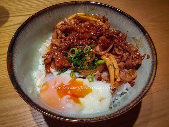 Pork Belly Donburi at Sushi Zanmai