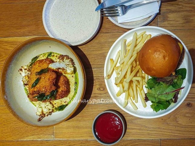 Chicken Schnitzel and B Supreme+ Burger at BBRC