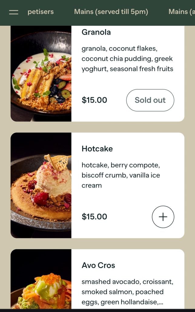 Menu of BB Recreational Club Cafe