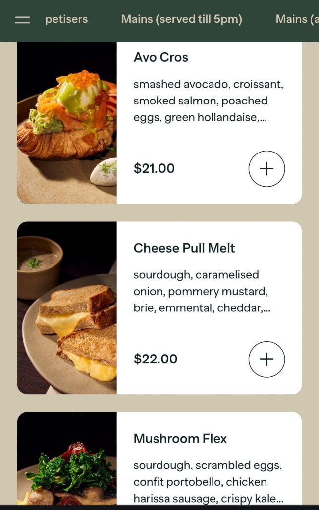 Menu of BB Recreational Club Cafe