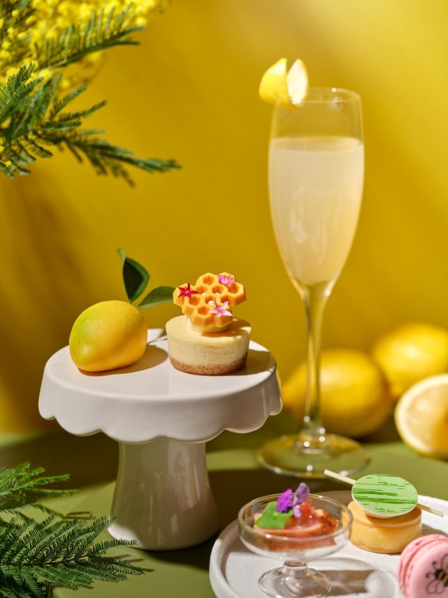 Lemon Lavender Tea, Citrus Cheesecake