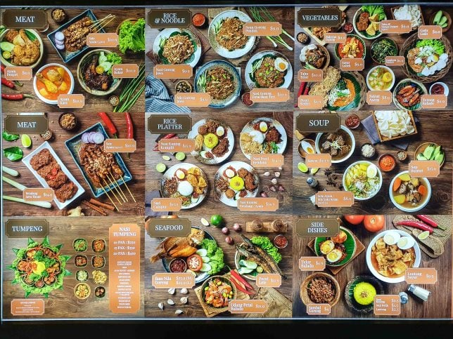 Pondok Jawa Menu Board