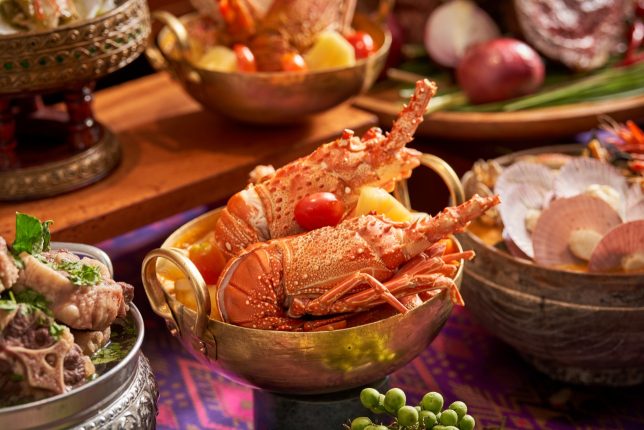 Rock Lobster Cooked in Pineapple Tamarind Gravy