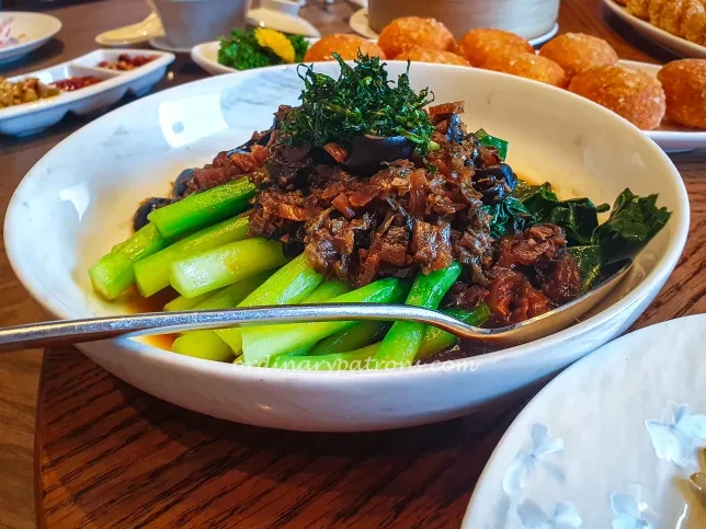 Stir-fried Kai Lan with Preserved Vegetables