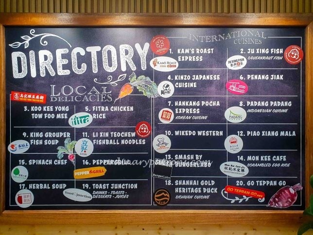 Directory of The Food Place Food Court at Raffles City
