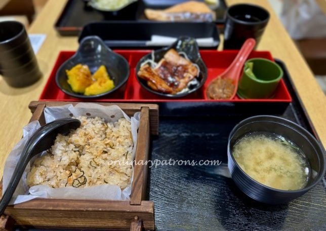 Shio Salmon Shokado set ($18.90) and Chicken Cutlet Shokado set ($16.90).
