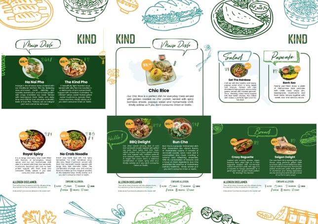 Menu - The Kind Bowl