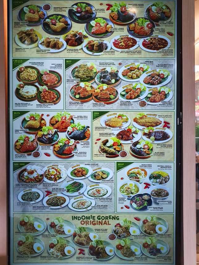 D’PENYETZ Menu