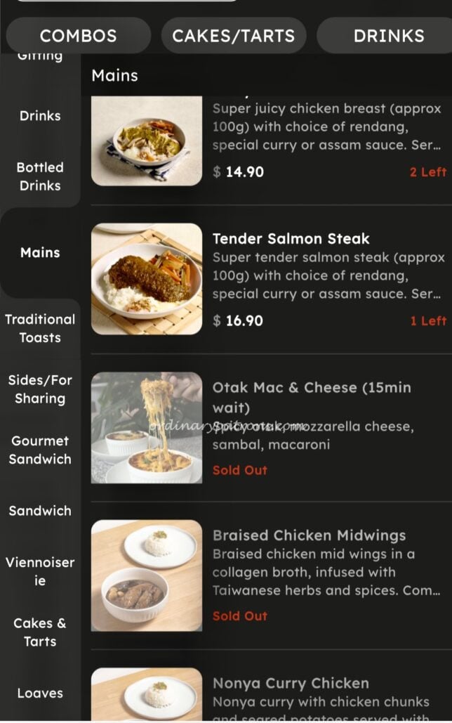 Keong Saik Bakery Chip Bee menu