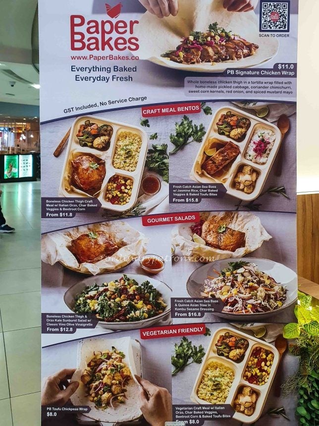 PaperBakes Menu