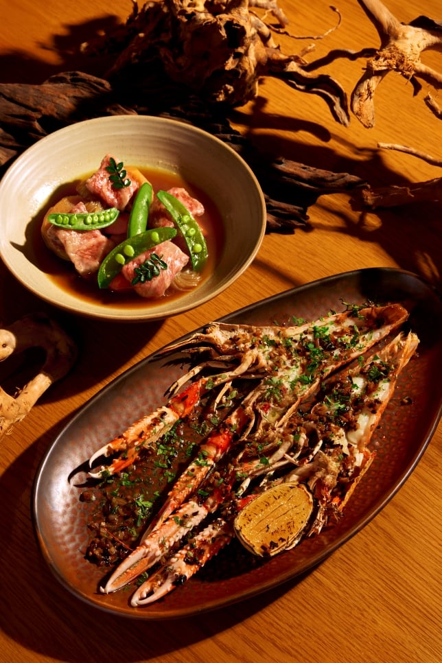 Yazawa Niku Jaga and XL Fresh Prawns