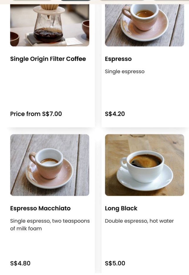 Plain Vanilla Holland Village Menu