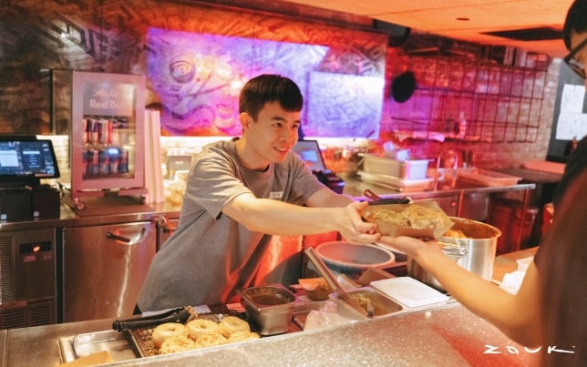 Food at Zouk's Hungover Flea Market 