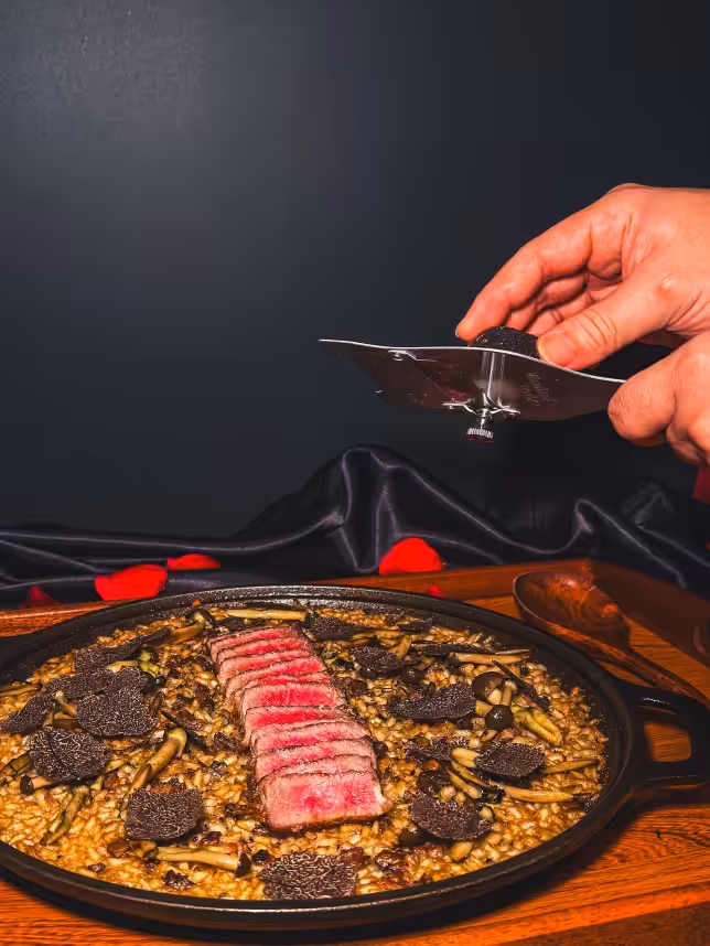 Angus Striploin Paella