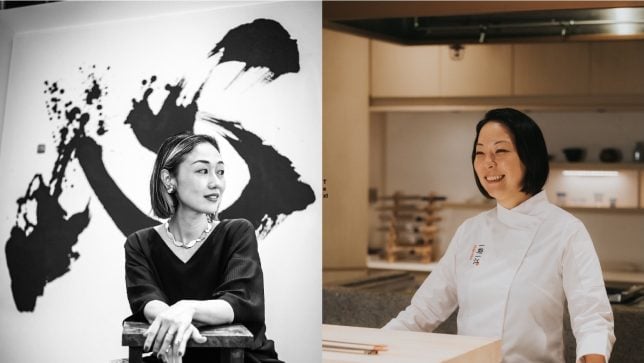 Chef Akane Eno and Showfu - Credit Ichigo Ichie and Nikon Inktion
