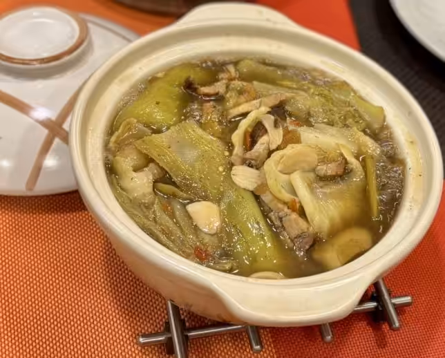 Liu Fu Si Fang Cai mustard green dish
