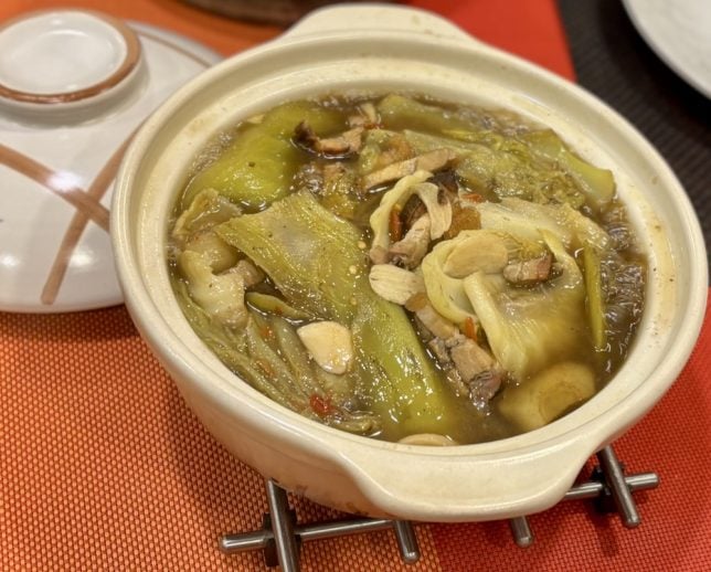 Liu Fu Si Fang Cai mustard green dish